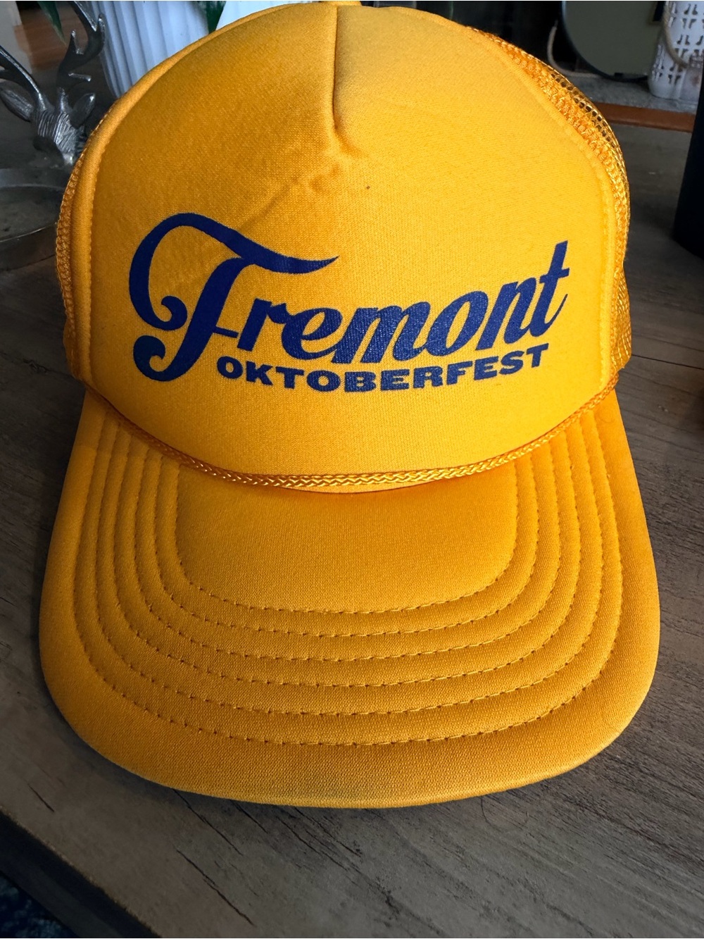 Fremont Oktoberfest Yellow Trucker Hat